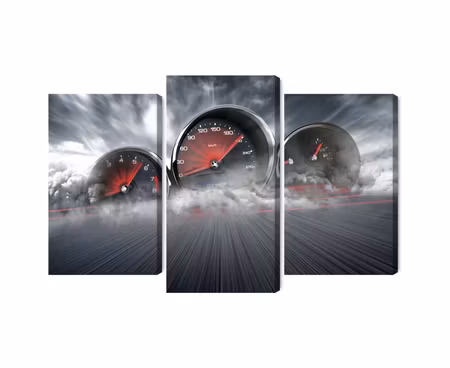 Canvastavla - Multipart High Speed Car Counters