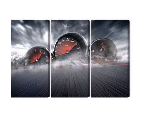 Canvastavla - Multipart High Speed Car Counters