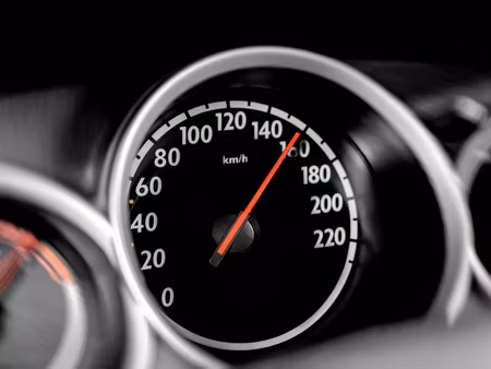 Canvastavla - Multipart Car Speedometer