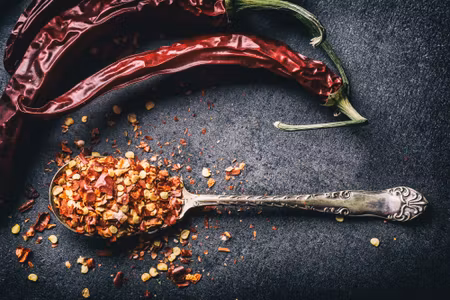 Canvastavla - Multipart Dried Chili Peppers