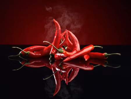 Canvastavla - Multipart Red Chili Peppers