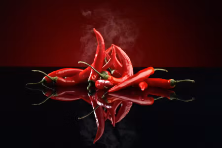 Canvastavla - Multipart Red Chili Peppers