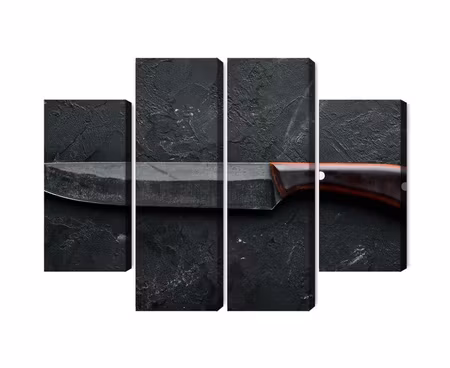 Canvastavla - Multipart Old Kitchen Knife