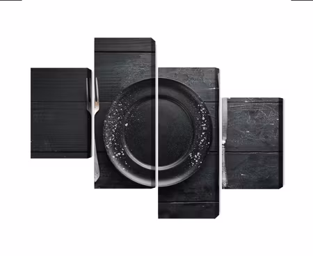 Canvastavla - Multipart Vintage Tableware