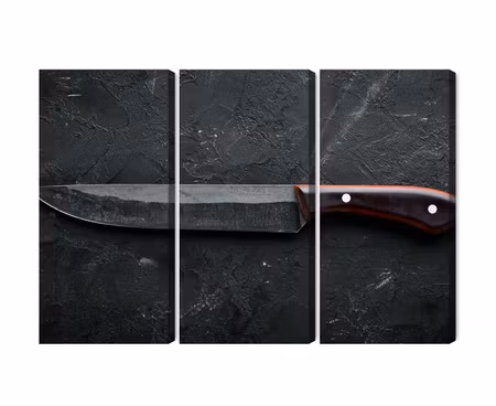 Canvastavla - Multipart Old Kitchen Knife