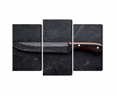 Canvastavla - Multipart Old Kitchen Knife