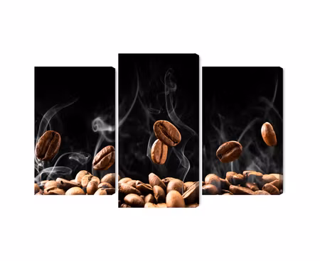 Canvastavla - Multipart Hot Coffee Beans