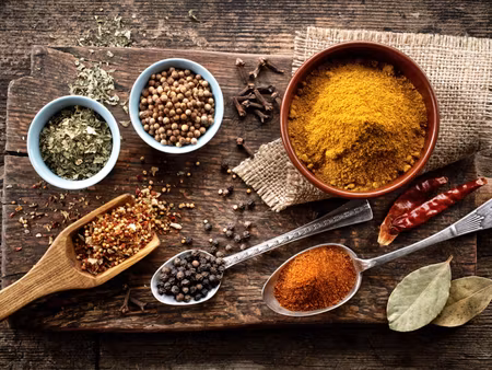 Canvastavla - Multipart Board with Various Spices