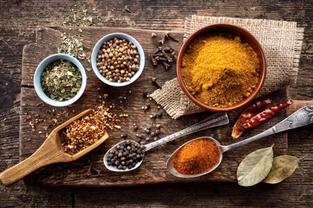 Canvastavla - Multipart Board with Various Spices