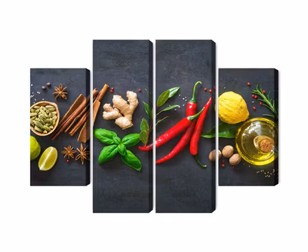 Canvastavla - Multipart Fresh Aromatic Spices