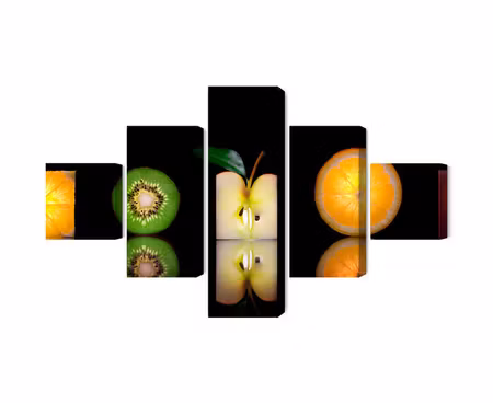 Canvastavla - Multipart Fruit Halves