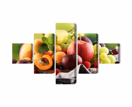 Canvastavla - Multipart Fresh Summer Fruit
