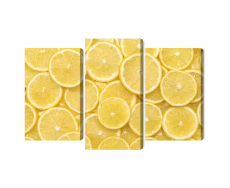 Canvastavla - Multipart Lemon Slices