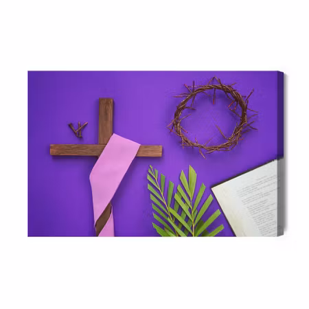Canvastavla - Lenten Symbols