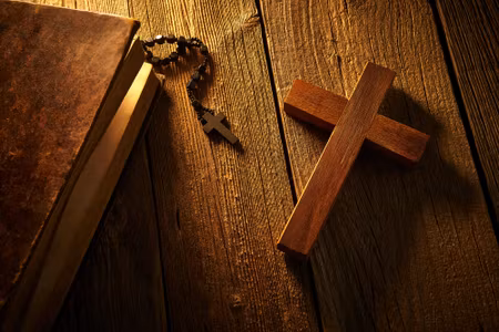 Canvastavla - Cross on Wood