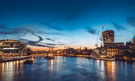 Canvastavla - Multipart River Thames in Great