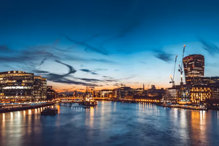 Canvastavla - Multipart River Thames in Great