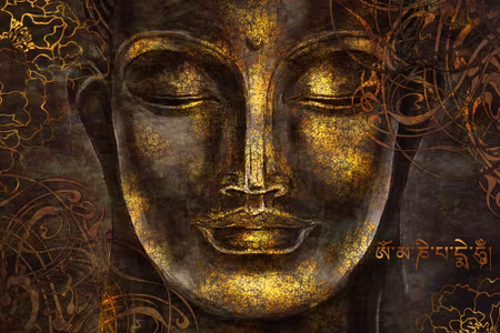 Canvastavla - Buddha Portrait