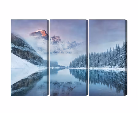 Canvastavla - Multipart Canadian Moraine Lake on