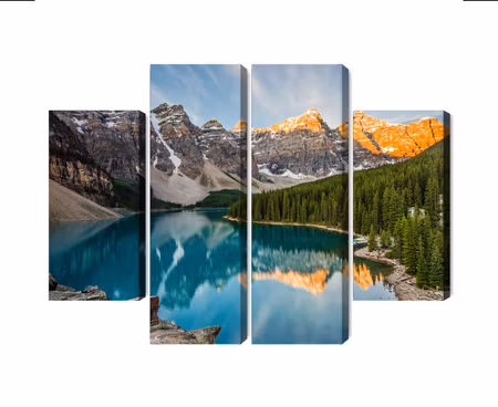 Canvastavla - Multipart Canadian Moraine Lake D