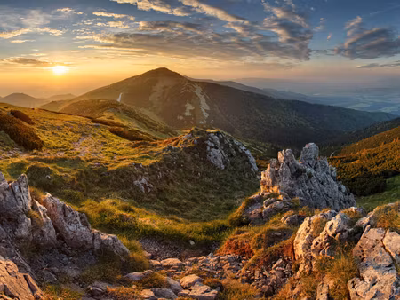 Canvastavla - Multipart Bread Mountain Peak in