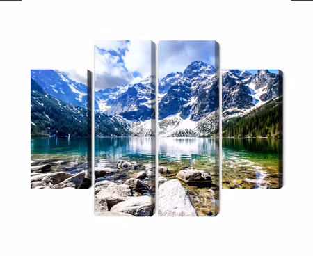 Canvastavla - Multipart Lake Morskie Oko D