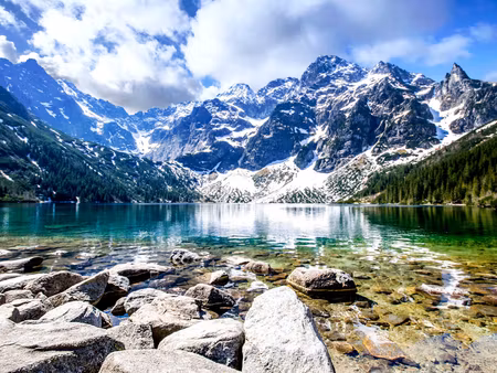 Canvastavla - Multipart Lake Morskie Oko D