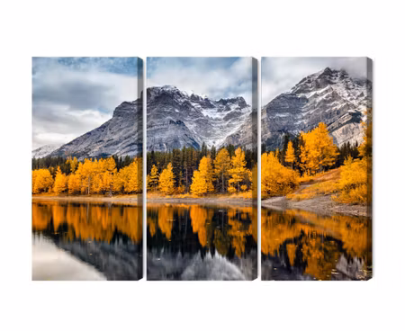 Canvastavla - Multipart Banff National Park in