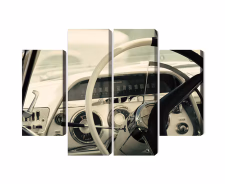 Canvastavla - Multipart the Interior of a Classic