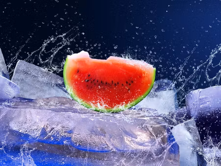 Canvastavla - Multipart Watermelon on Ice