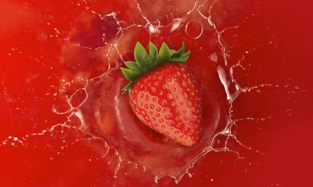 Canvastavla - Multipart Juicy Strawberry