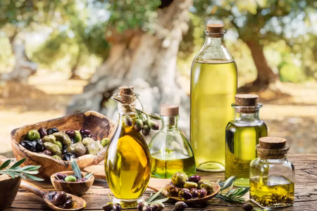 Canvastavla - Multipart Oil Bottles