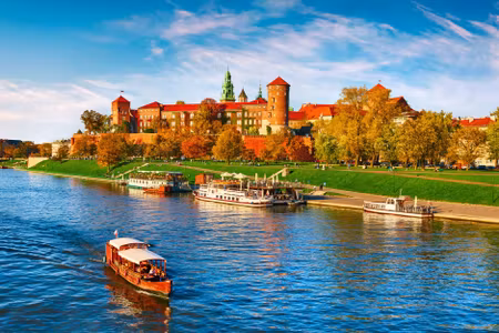 Canvastavla - Multipart Wawel Castle in Krakow