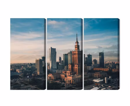 Canvastavla - Multipart Warsaw and the View of