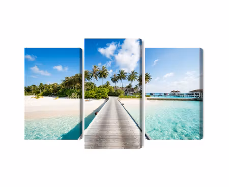 Canvastavla - Multipart View of the Tropical