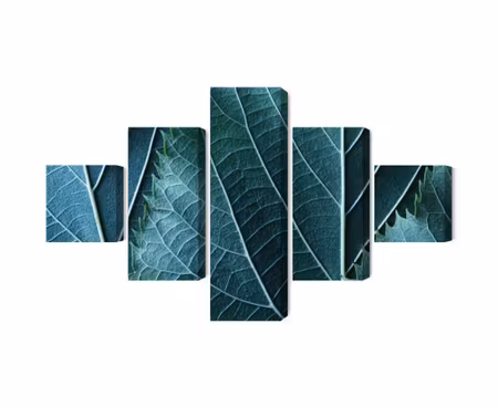 Canvastavla - Multipart Leaves in a Macro Scale