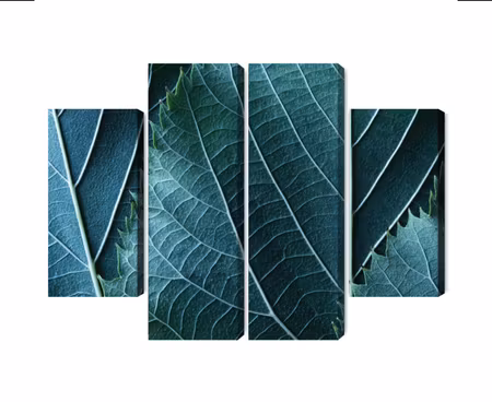 Canvastavla - Multipart Leaves in a Macro Scale