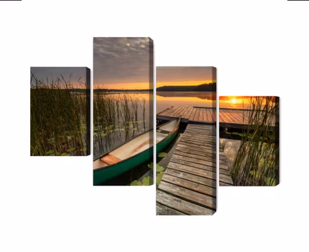 Canvastavla - Multipart Summer Sunrise