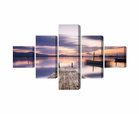 Canvastavla - Multipart Sunset View
