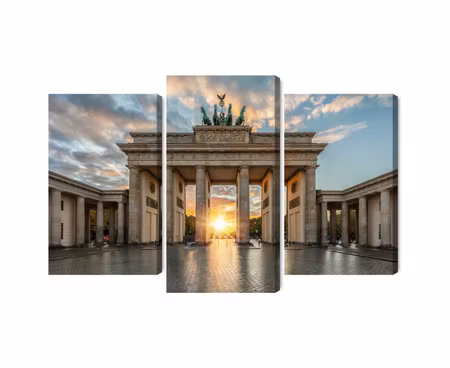 Canvastavla - Multipart Brandenburg Gate in Berlin