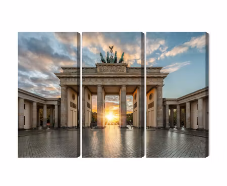 Canvastavla - Multipart Brandenburg Gate in Berlin