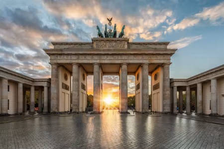 Canvastavla - Multipart Brandenburg Gate in Berlin
