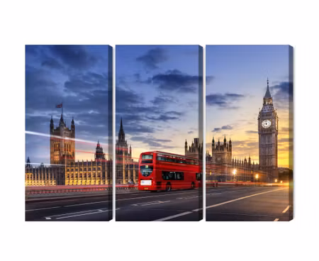 Canvastavla - Multipart Panorama of Westminster