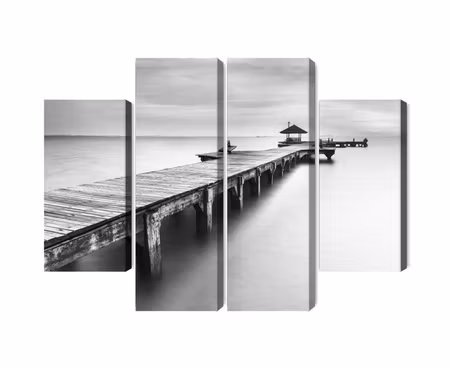 Canvastavla - Multipart Wooden Pier
