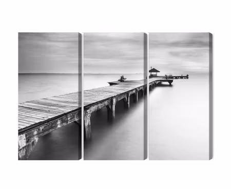 Canvastavla - Multipart Wooden Pier