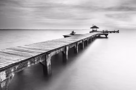 Canvastavla - Multipart Wooden Pier