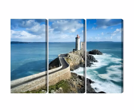 Canvastavla - Multipart Petit Minou Lighthouse in