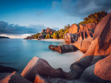 Canvastavla - Multipart Beach in Seychelles