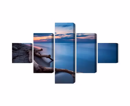 Canvastavla - Multipart the Sea Landscape At