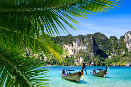 Canvastavla - Multipart Tropical Landscape D